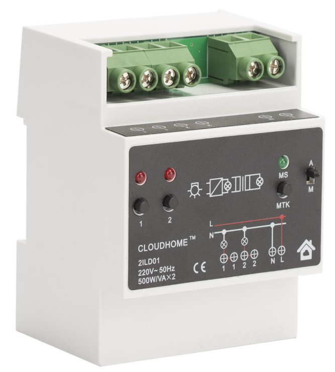 2路白炽灯调光单元(500W)