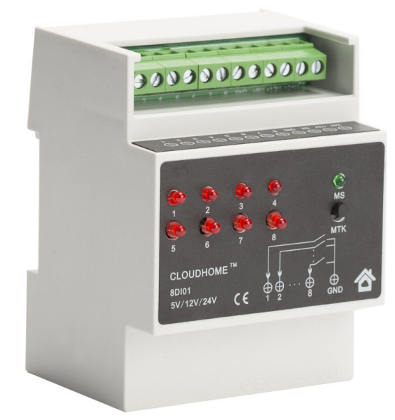 8路DI检测单元(12V/24V)